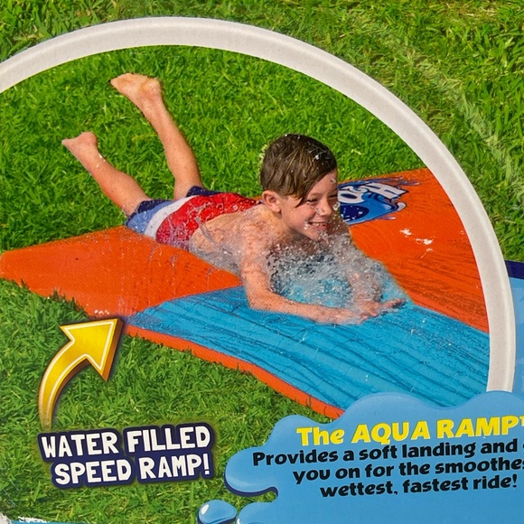 H2O Go Aqua Ramp 18’ Triple Slide New in box - Picture 4 of 6